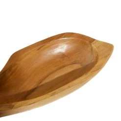 Wholesale 🌟 Brown Fish Teak Wood Coastal Style Tray Set by Ivory and Iris 🥰 -Cheap Ivory and Iris Store D493656S 3