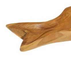 Wholesale 🌟 Brown Fish Teak Wood Coastal Style Tray Set by Ivory and Iris 🥰 -Cheap Ivory and Iris Store D493656S 4
