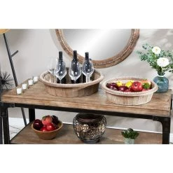 Best deal 🧨 Brown Wood Rustic Tray Set by Ivory and Iris 🥰 -Cheap Ivory and Iris Store D493658S 6