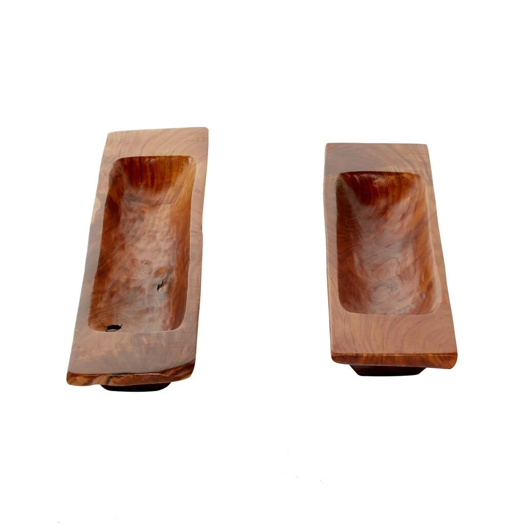 Best Sale π Brown Wood Contemporary Tray Set by Ivory and Iris 𧨠5 Best Sale π Brown Wood Contemporary Tray Set by Ivory and Iris 𧨠- Image 5