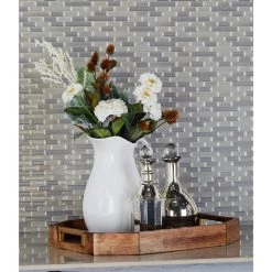 Cheap 😍 Light Brown Wood Traditional Tray Set by Ivory and Iris ❤️ -Cheap Ivory and Iris Store D493664S 5