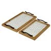 Flash Sale 😀 White & Brown Wood Farmhouse Tray Set by Ivory and Iris 🥰