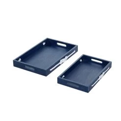 Top 10 🧨 Blue MDF Farmhouse Tray Set by Ivory and Iris 💯 -Cheap Ivory and Iris Store D493679S 3