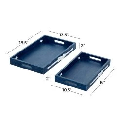 Top 10 🧨 Blue MDF Farmhouse Tray Set by Ivory and Iris 💯 -Cheap Ivory and Iris Store D493679S 7