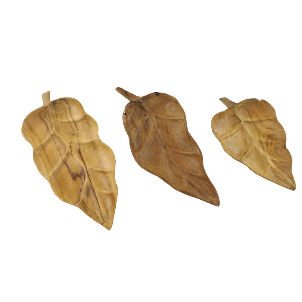 Promo π₯ Brown Teak Wood Coastal Style Tray Set by Ivory and Iris π 4 Promo π₯ Brown Teak Wood Coastal Style Tray Set by Ivory and Iris π - Image 4