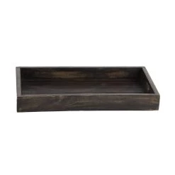 Discount 🔥 Brown Mango Wood Traditional Tray Set by Ivory and Iris ⭐ -Cheap Ivory and Iris Store D493686S 4