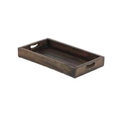 Discount 🔥 Brown Mango Wood Traditional Tray Set by Ivory and Iris ⭐ -Cheap Ivory and Iris Store D493686S 7