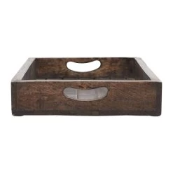 Discount 🔥 Brown Mango Wood Traditional Tray Set by Ivory and Iris ⭐ -Cheap Ivory and Iris Store D493686S 9