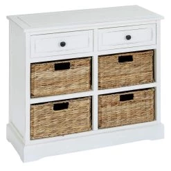 Flash Sale 😍 Traditional 4-Basket Storage Cabinet by Ivory and Iris 🎁