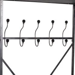 Best Sale ✨ 72'' Brown Multi-Tiered Industrial Rectangular Clothing Rack by Ivory and Iris 🎁 -Cheap Ivory and Iris Store D493825S 9