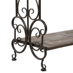 Best Pirce 🔔 41'' Black Vintage Metal Towel Rack by Ivory and Iris 😍 -Cheap Ivory and Iris Store D493827S 5 1