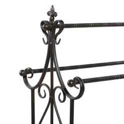 Best Pirce 🔔 41'' Black Vintage Metal Towel Rack by Ivory and Iris 😍 -Cheap Ivory and Iris Store D493827S 6 1