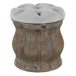 Buy β€οΈ 18" Chinese Fir Rustic Stool by Ivory and Iris π