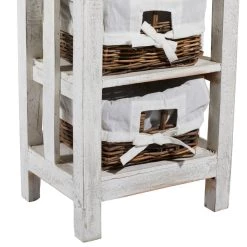 Best deal ⭐ 50'' White Farmhouse Rattan Storage Unit by Ivory and Iris 🛒 -Cheap Ivory and Iris Store D493842S 6