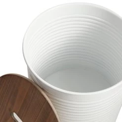 Best Sale 🔔 Set of 2 White Metal Farmhouse Storage Stool, 18", 16" by Ivory and Iris 🧨 -Cheap Ivory and Iris Store D493849S 3