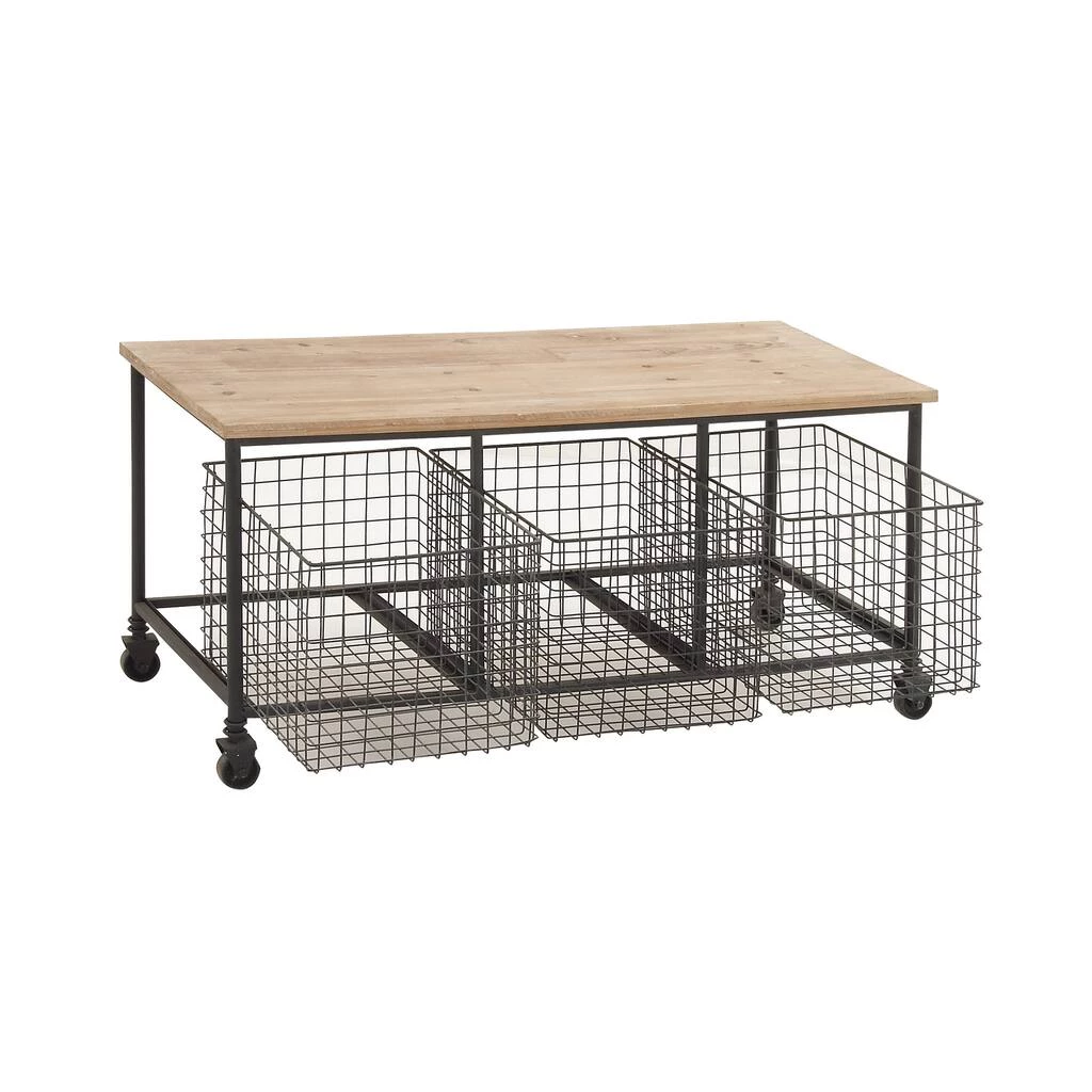 Best Sale π Brown Industrial Metal Storage Cart, 19" x 39" by Ivory and Iris π 2 Best Sale π Brown Industrial Metal Storage Cart, 19" x 39" by Ivory and Iris π - Image 2