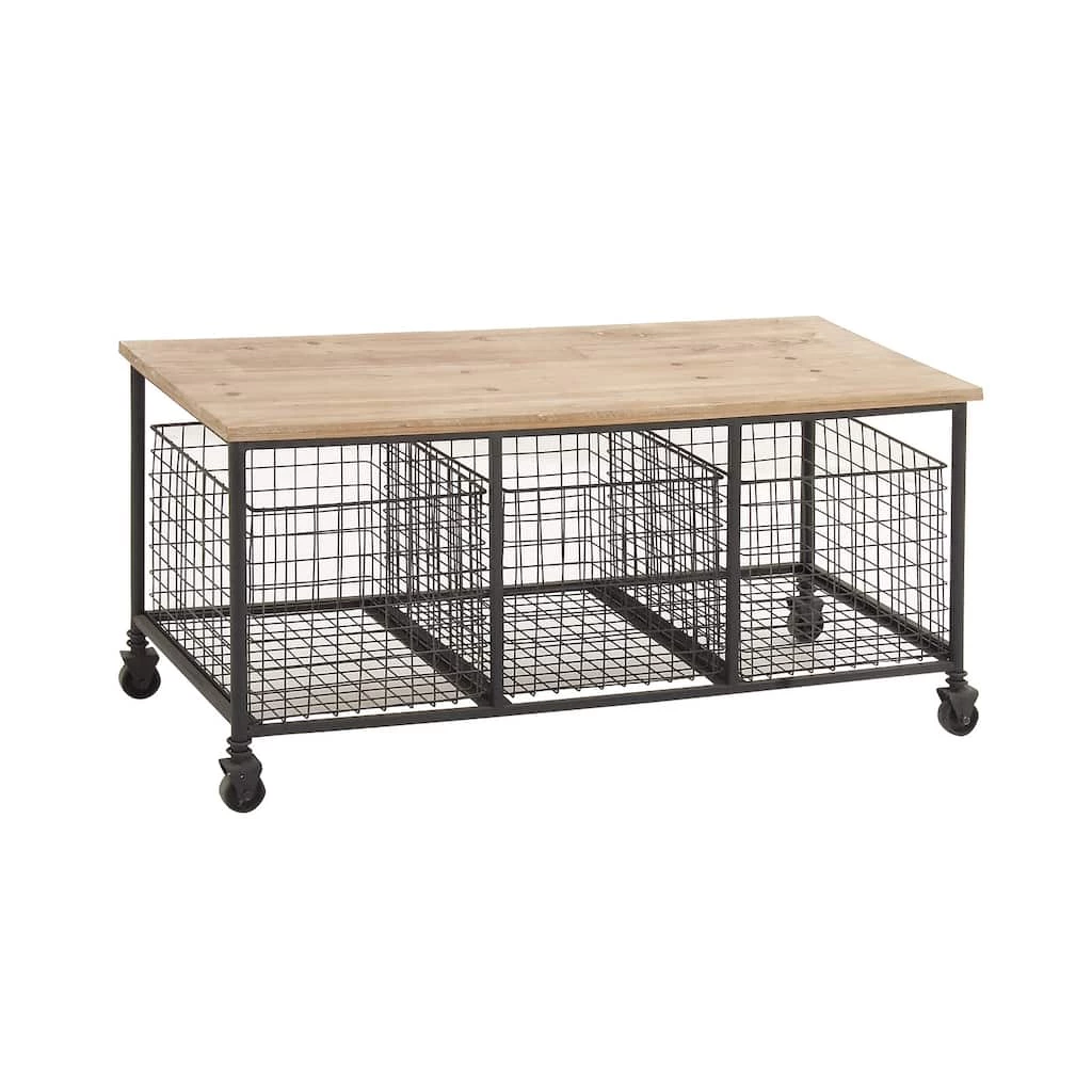 Best Sale π Brown Industrial Metal Storage Cart, 19" x 39" by Ivory and Iris π 3 Best Sale π Brown Industrial Metal Storage Cart, 19" x 39" by Ivory and Iris π - Image 3