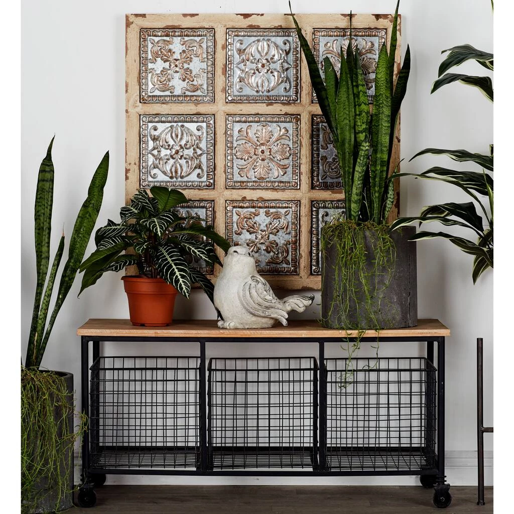 Best Sale π Brown Industrial Metal Storage Cart, 19" x 39" by Ivory and Iris π 6 Best Sale π Brown Industrial Metal Storage Cart, 19" x 39" by Ivory and Iris π - Image 6