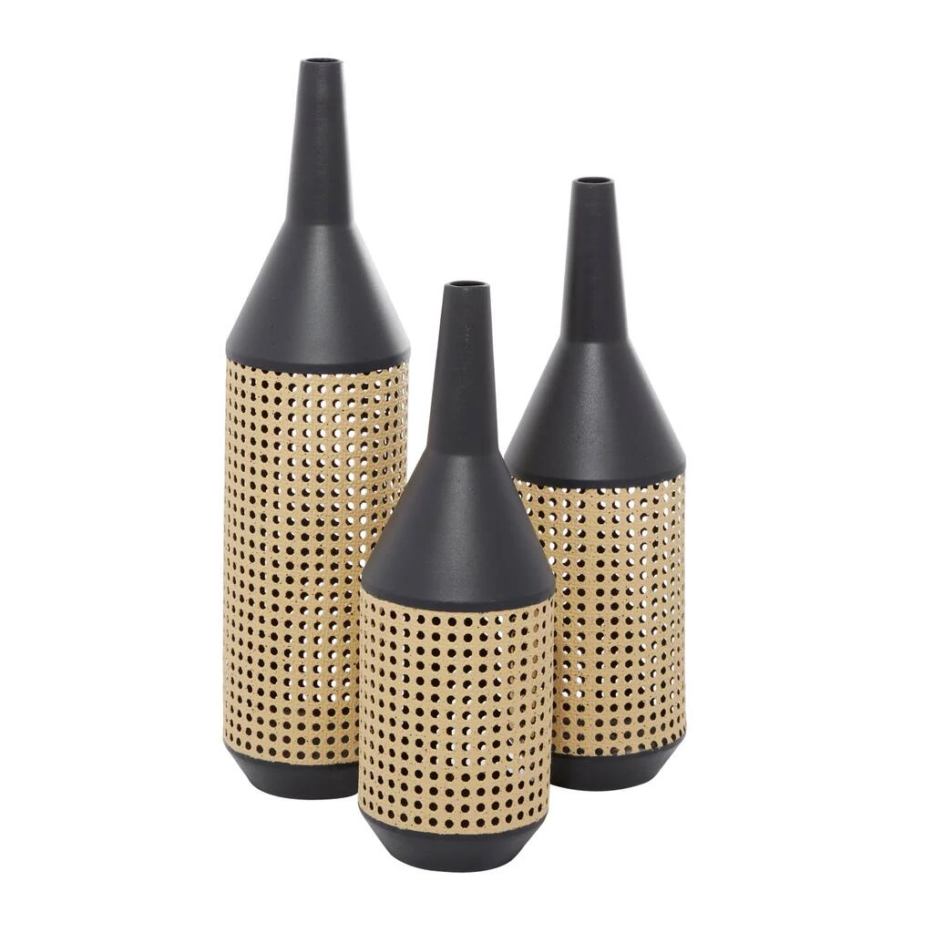 Cheap ❤️ Set of 3 Brown Metal Contemporary Vase 24", 20", 18" by Ivory and Iris 💯 2 Cheap ❤️ Set of 3 Brown Metal Contemporary Vase 24", 20", 18" by Ivory and Iris 💯 - Image 2