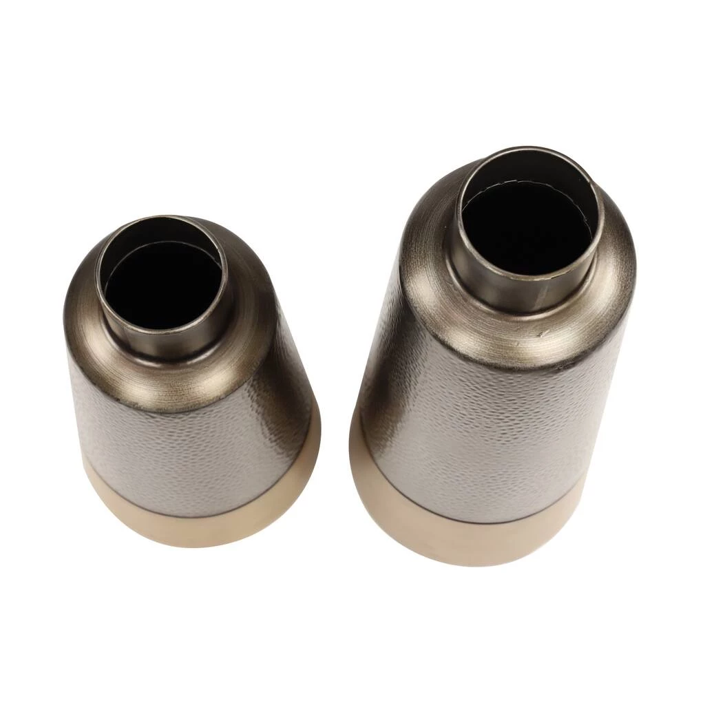 Best Sale π Set of 2 Dark Grey Metal Rustic Vase, 20", 15" by Ivory and Iris β€οΈ 3 Best Sale π Set of 2 Dark Grey Metal Rustic Vase, 20", 15" by Ivory and Iris β€οΈ - Image 3