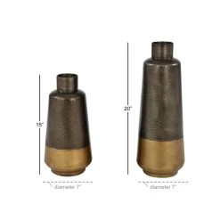Best Sale π Set of 2 Dark Grey Metal Rustic Vase, 20", 15" by Ivory and Iris β€οΈ 10 Best Sale π Set of 2 Dark Grey Metal Rustic Vase, 20", 15" by Ivory and Iris β€οΈ -Cheap Ivory and Iris Store D494171S 5