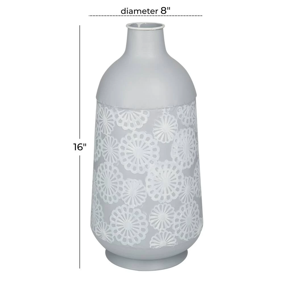 Promo π Grey Iron French Country Vase, 16" x 8" x 8" by Ivory and Iris π― 6 Promo π Grey Iron French Country Vase, 16" x 8" x 8" by Ivory and Iris π― - Image 6