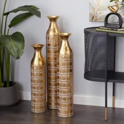 Cheapest π Set of 3 Gold Metal Glam Vase 35", 30", 25" by Ivory and Iris β€οΈ 13 Cheapest π Set of 3 Gold Metal Glam Vase 35", 30", 25" by Ivory and Iris β€οΈ -Cheap Ivory and Iris Store D494176S 7