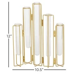 Brand new π Gold Metal Contemporary Vase, 12" x 10" x 3" by Ivory and Iris β 12 Brand new π Gold Metal Contemporary Vase, 12" x 10" x 3" by Ivory and Iris β -Cheap Ivory and Iris Store D494177S 6