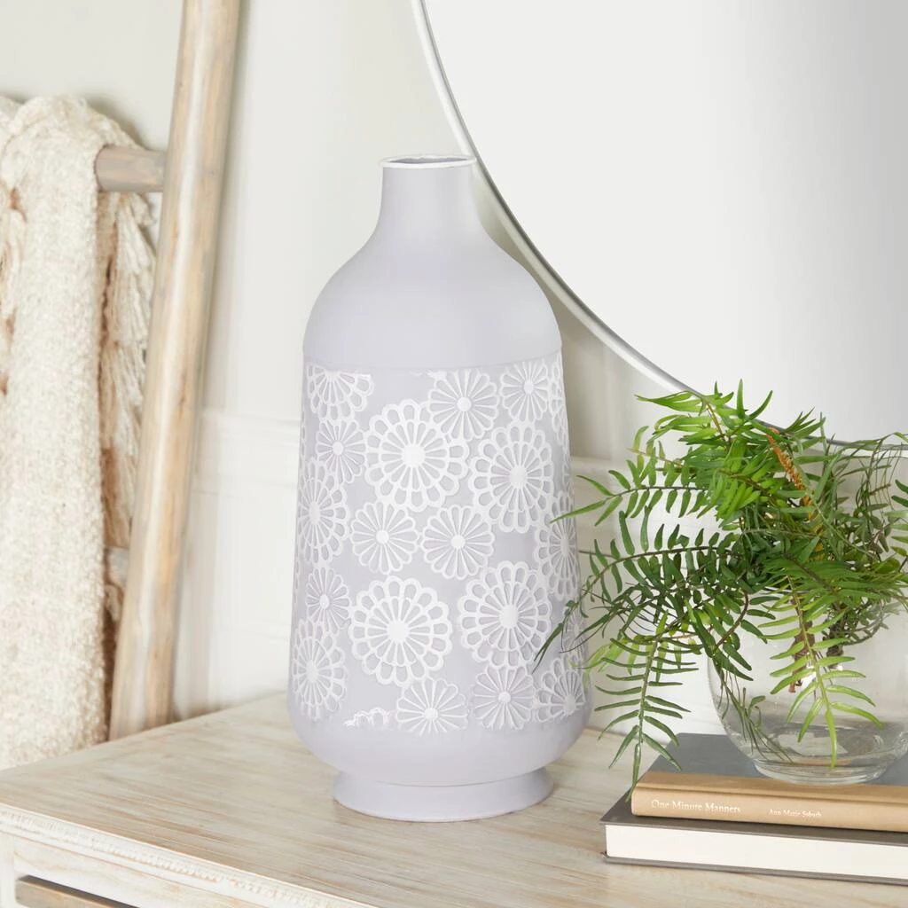 Flash Sale π Grey Iron French Country Vase, 16" x 8" x 8" by Ivory and Iris π 7 Flash Sale π Grey Iron French Country Vase, 16" x 8" x 8" by Ivory and Iris π - Image 7