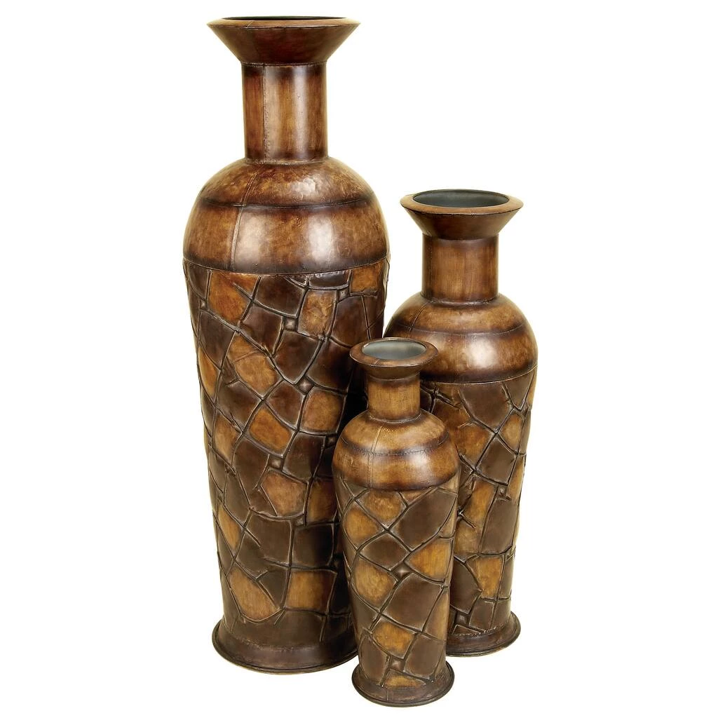 Cheap π€© Set of 3 Brown Metal Rustic Vase, 50", 35", 26" by Ivory and Iris π 1 Cheap π€© Set of 3 Brown Metal Rustic Vase, 50", 35", 26" by Ivory and Iris π