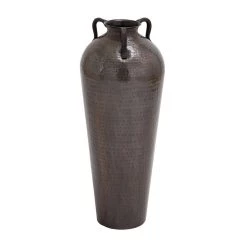 New βοΈ Brown Metal Rustic Vase, 32" x 12" x 12" by Ivory and Iris π