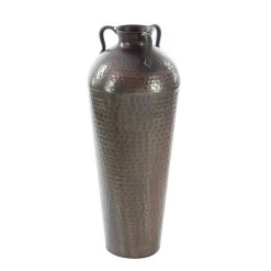 New ✔️ Brown Metal Rustic Vase, 32" x 12" x 12" by Ivory and Iris 🎁 -Cheap Ivory and Iris Store D494185S 4