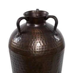 New ✔️ Brown Metal Rustic Vase, 32" x 12" x 12" by Ivory and Iris 🎁 -Cheap Ivory and Iris Store D494185S 5