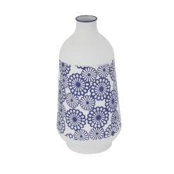 Cheapest 💯 White Iron French Country Vase, 16" x 8" x 8" by Ivory and Iris 🧨