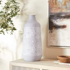 Cheap 😍 Grey Iron French Country Vase, 22" x 10" x 10" by Ivory and Iris ⌛ -Cheap Ivory and Iris Store D494192S 7