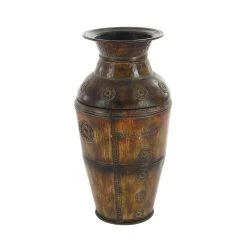 Outlet ✔️ Set of 2 Brown Metal Rustic Vase, 29", 22" by Ivory and Iris 🔔 -Cheap Ivory and Iris Store D494193S 3