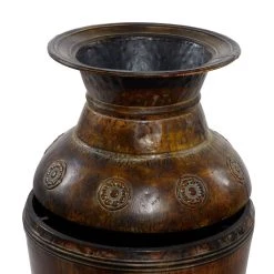 Outlet ✔️ Set of 2 Brown Metal Rustic Vase, 29", 22" by Ivory and Iris 🔔 -Cheap Ivory and Iris Store D494193S 6