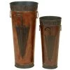 Buy 🌟 Set of 2 Brown Metal Rustic Vase, 21", 16" by Ivory and Iris ✔️