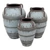Deals 😉 Set of 3 Blue Metal Rustic Vase, 26", 23", 19" by Ivory and Iris 🧨