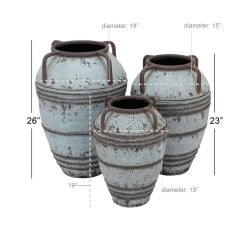 Deals π Set of 3 Blue Metal Rustic Vase, 26", 23", 19" by Ivory and Iris 𧨠18 Deals π Set of 3 Blue Metal Rustic Vase, 26", 23", 19" by Ivory and Iris 𧨠-Cheap Ivory and Iris Store D494196S 9