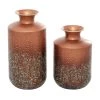 Wholesale 🥰 Set of 2 Bronze Metal Farmhouse Vase, 13", 10" by Ivory and Iris 💯