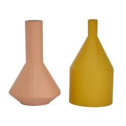 Flash Sale 😉 Set of 2 Multi Colored Metal Rustic Vase, 11.25", 11.5" by Ivory and Iris ❤️ -Cheap Ivory and Iris Store D494202S 6