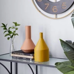 Flash Sale 😉 Set of 2 Multi Colored Metal Rustic Vase, 11.25", 11.5" by Ivory and Iris ❤️ -Cheap Ivory and Iris Store D494202S 8