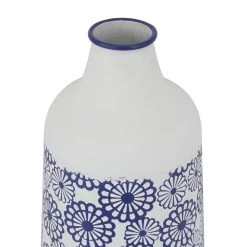 New 🛒 White Iron French Country Vase, 22" x 13" x 10" by Ivory and Iris ⭐ -Cheap Ivory and Iris Store D494207S 4