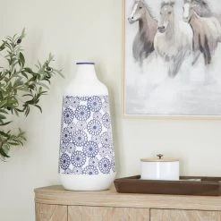 New 🛒 White Iron French Country Vase, 22" x 13" x 10" by Ivory and Iris ⭐ -Cheap Ivory and Iris Store D494207S 7