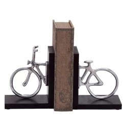 Coupon β 7" Silver Aluminum Vintage Bicycle Bookends by Ivory and Iris π