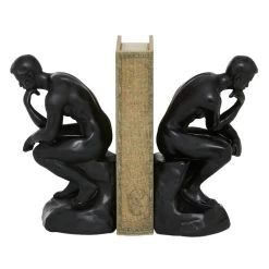 Best reviews of π 9" Black The Thinker Vintage Bookends by Ivory and Iris π€©
