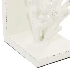 Coupon 👏 7" Coral Metal Bookend Set by Ivory and Iris 🔔 -Cheap Ivory and Iris Store D494217S 4
