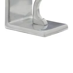 Best Pirce 🛒 5" Silver Aluminum Contemporary Plane Bookends by Ivory and Iris 🎁 -Cheap Ivory and Iris Store D494218S 7