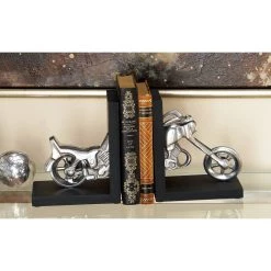 New π 7" Silver Aluminum Contemporary Motorcycle Bookends by Ivory and Iris π 17 New π 7" Silver Aluminum Contemporary Motorcycle Bookends by Ivory and Iris π -Cheap Ivory and Iris Store D494220S 9
